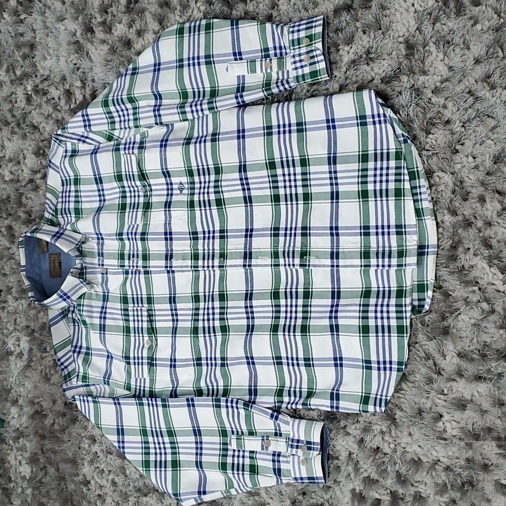 Roper Plaid Dress Shirt size Large
